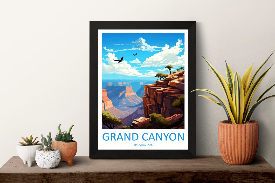 Grand Canyon National Park Travel Poster, Arizona Gift - Image 3