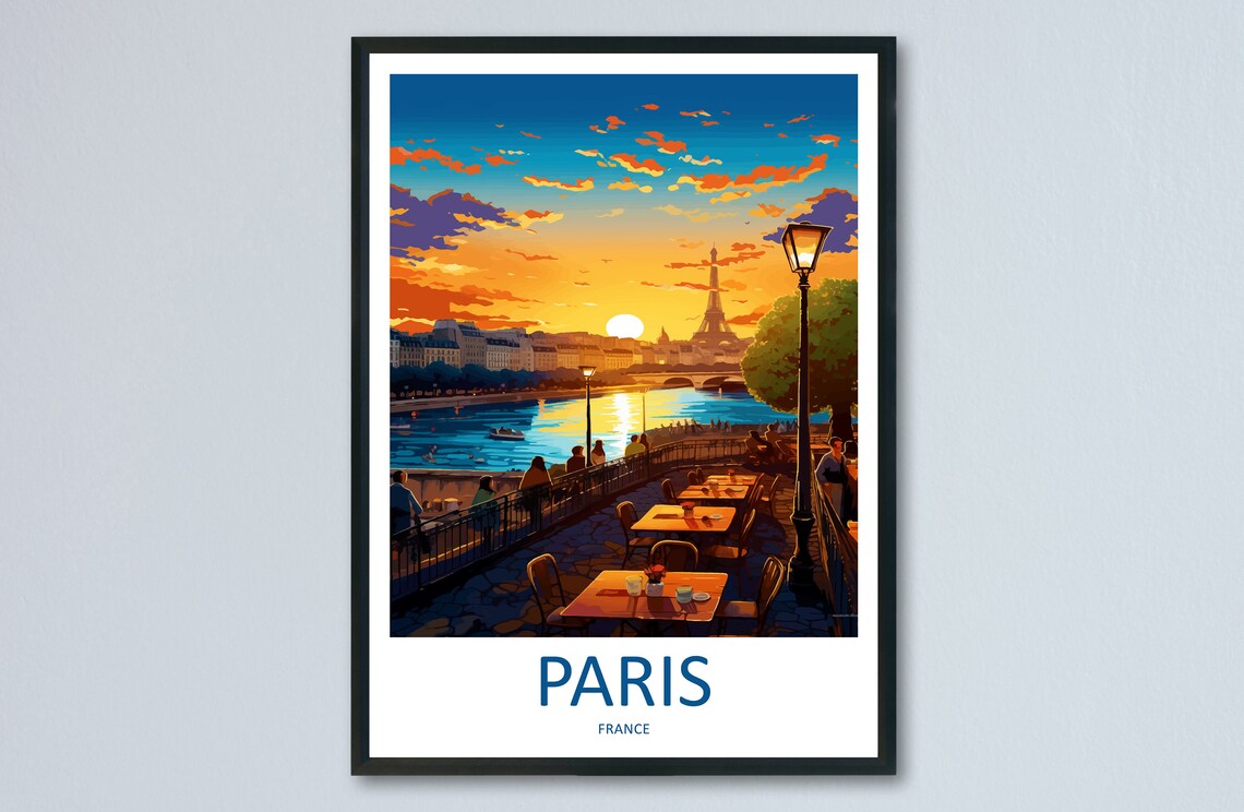 Paris Travel Print, France Wall Art Decor