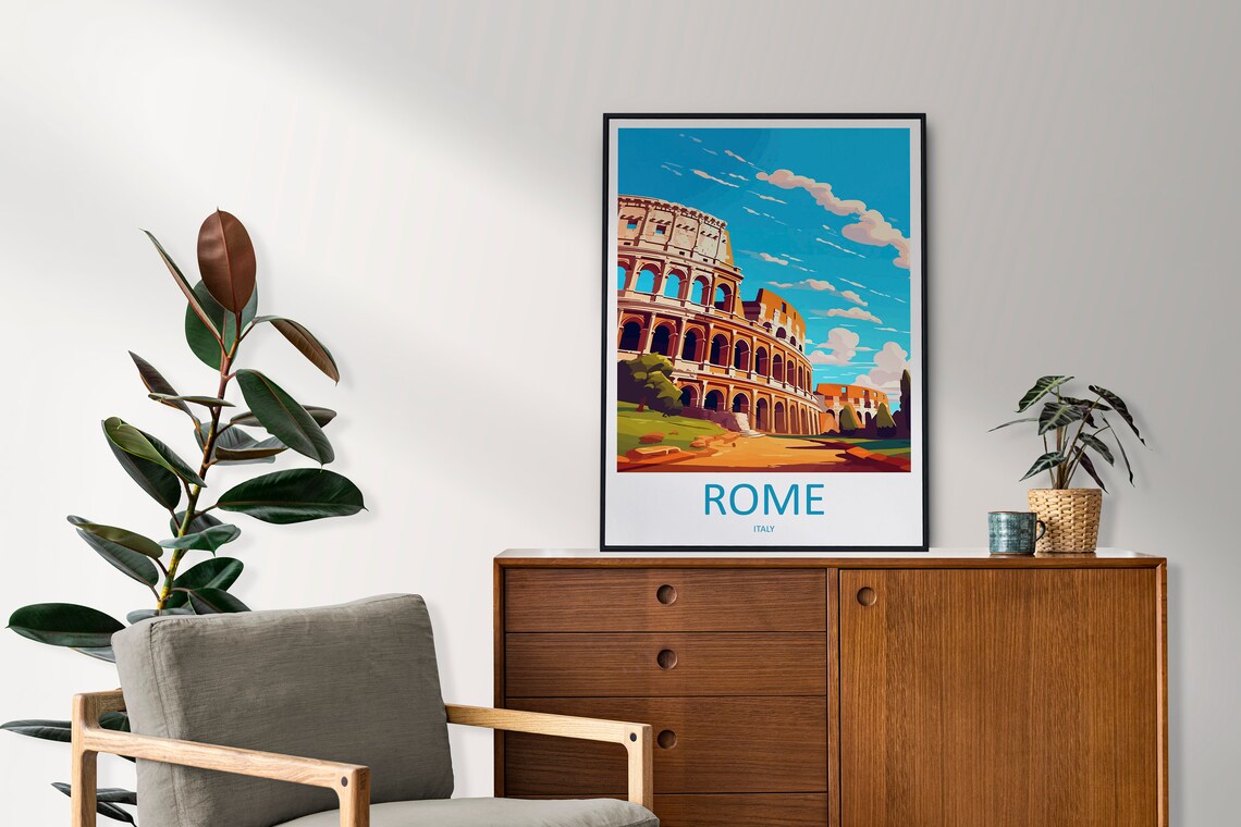 Rome Travel Print, Italy Wall Art for Home - Image 2