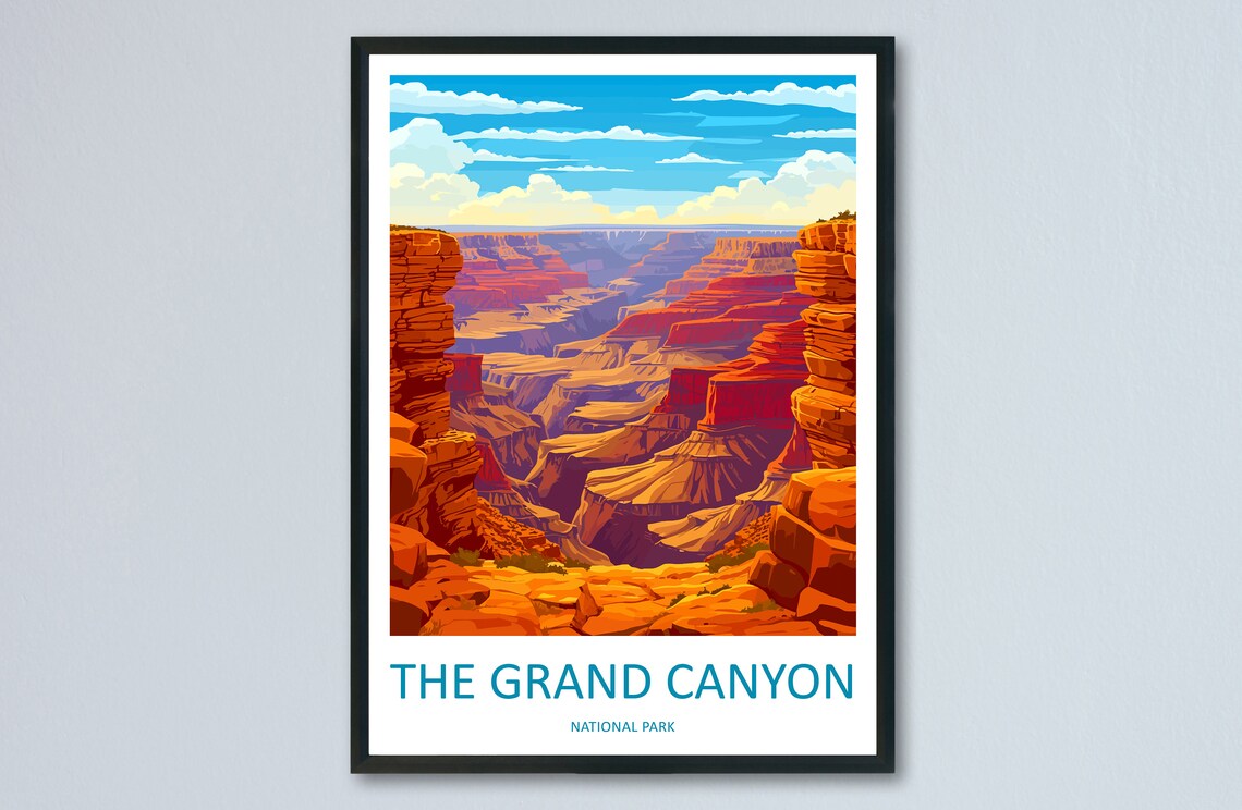 Grand Canyon National Park Travel Poster, Arizona