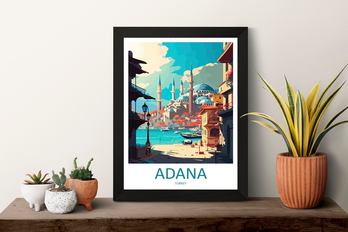 Adana Travel Poster, Turkey City Wall Art - Image 3
