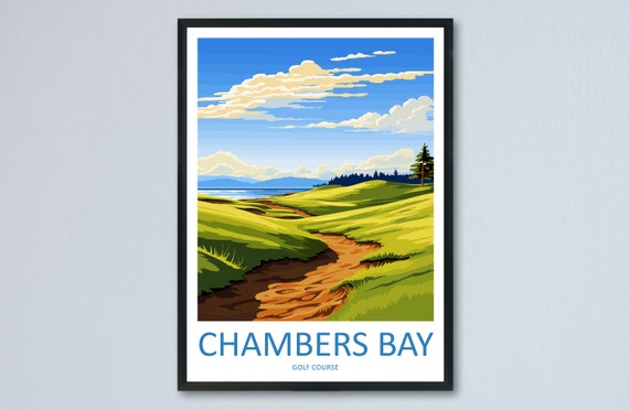 Chambers Bay Golf Club Travel Poster