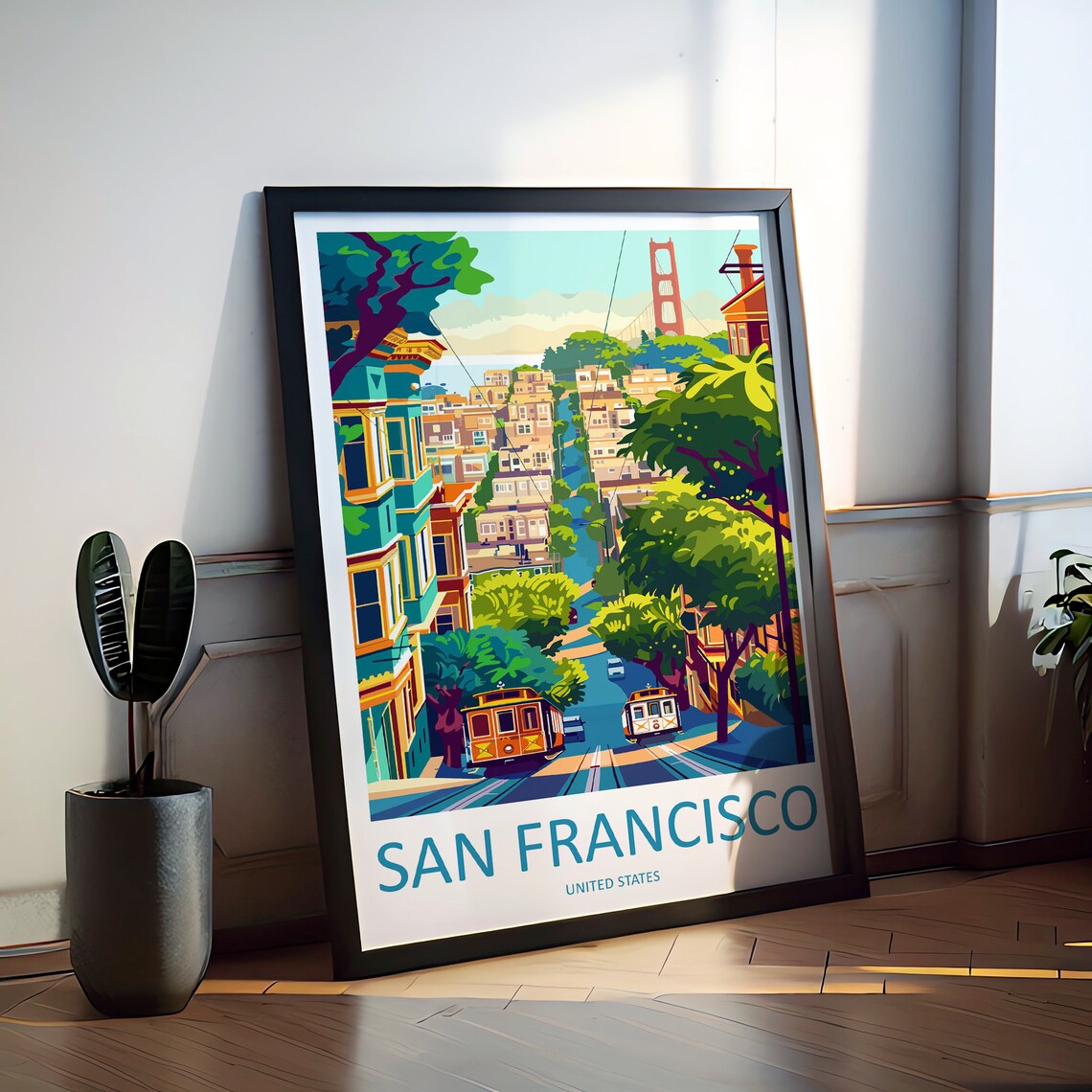 San Francisco Wall Hanging Home Dcor Wall Art Print - Image 2