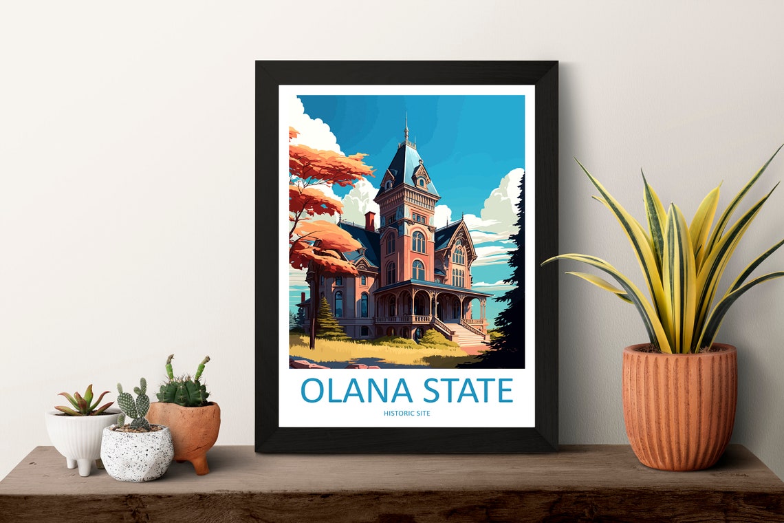 Olana State Historic Site Victorian Mansion Autumn Garden Poster - Image 3