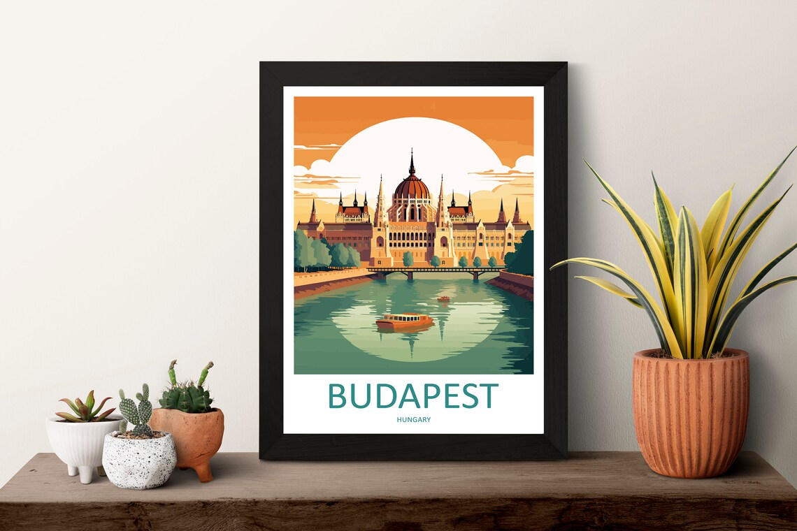 Budapest Wall Hanging Gift Travel Poster - Image 3
