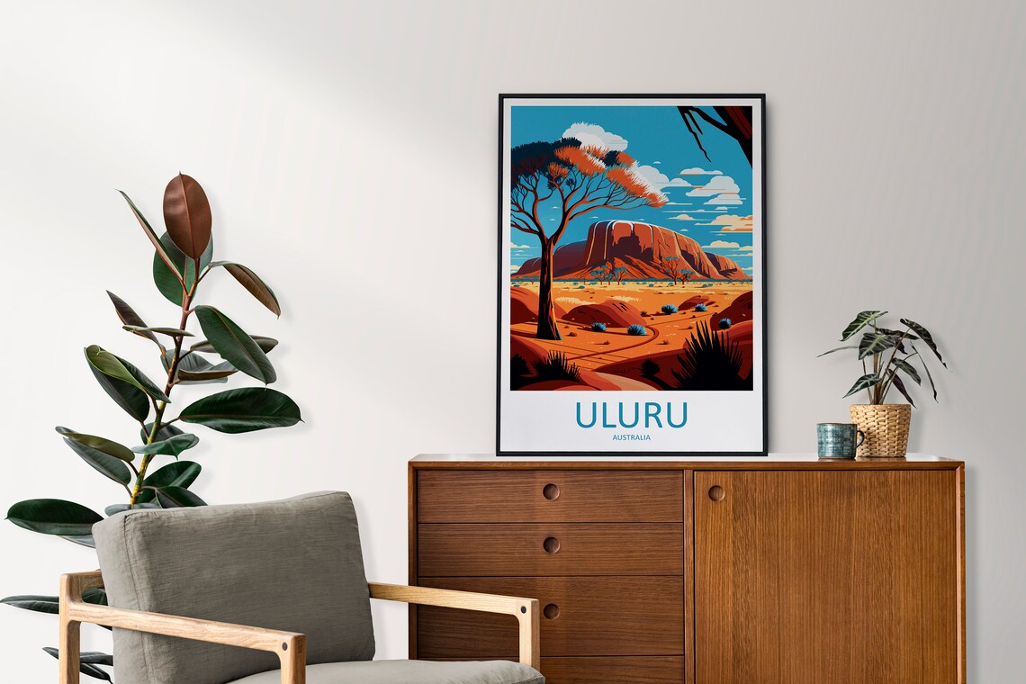 Ulura Australia Travel Poster, Home Decor Print - Image 2