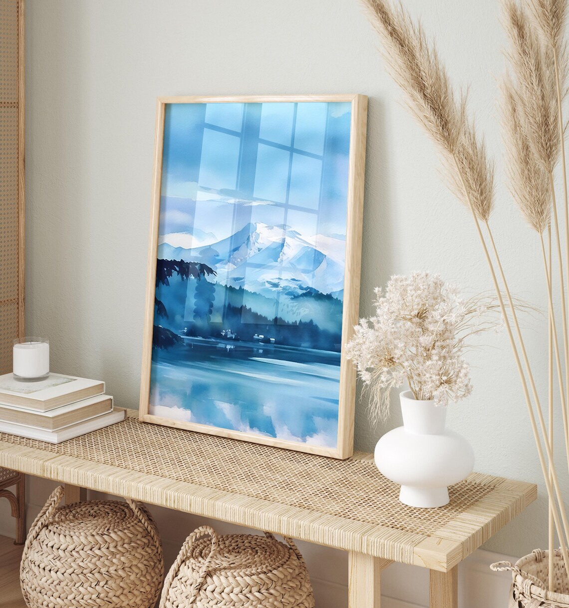 Alaska Watercolor Painting Alaska Art Print Alaska Wall Art Travel Poster Travel Gift Art Print Unique Home Decor - Image 2