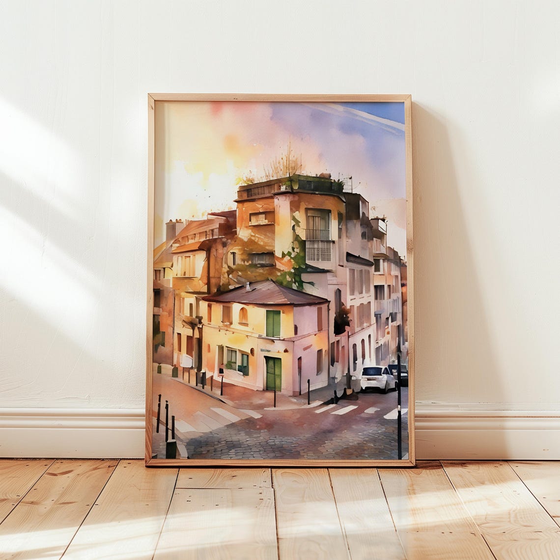 Montmartre Art Print Montmartre Wall Art Watercolor Art Painting Montmartre Gift Montmartre Poster Travel Poster Print