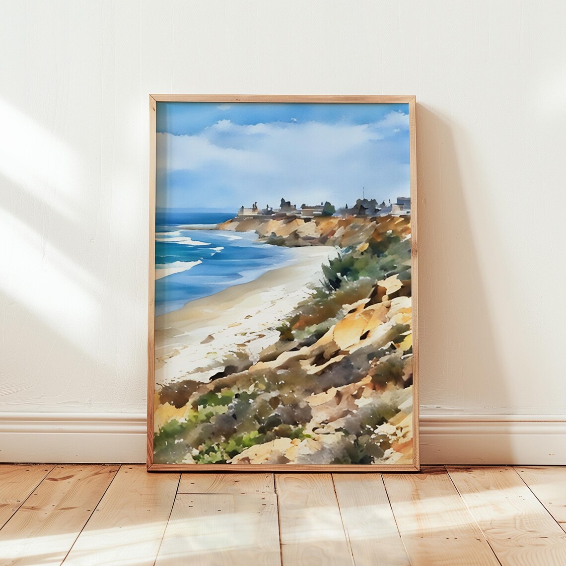 Carlsbad Watercolor Painting Carlsbad Art Print Carlsbad Wall Art Travel Poster Travel Gift Art Print Unique Home Decor