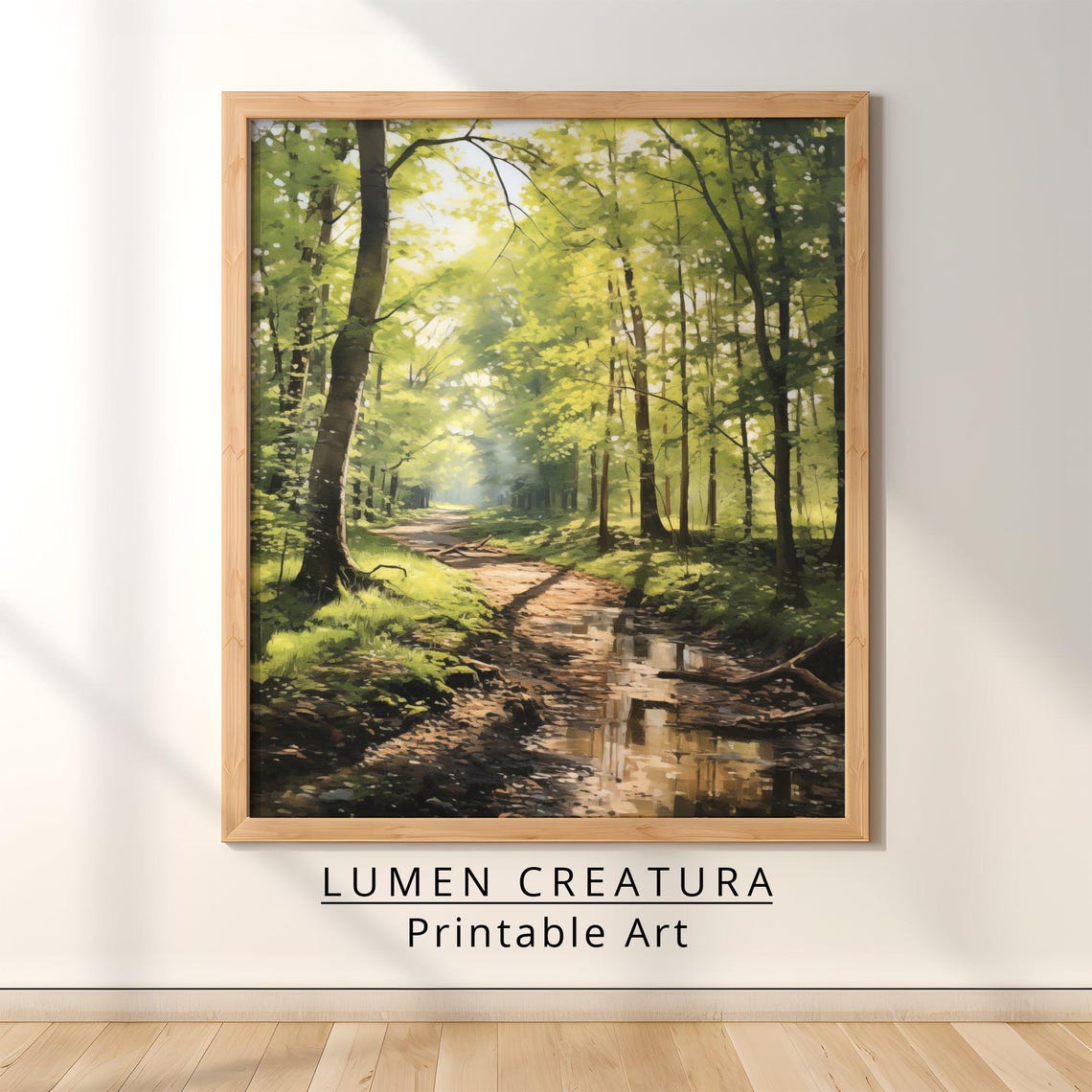 Trees Art Decor Farmhouse Print Vintage Art Print French Countryside Wall Art