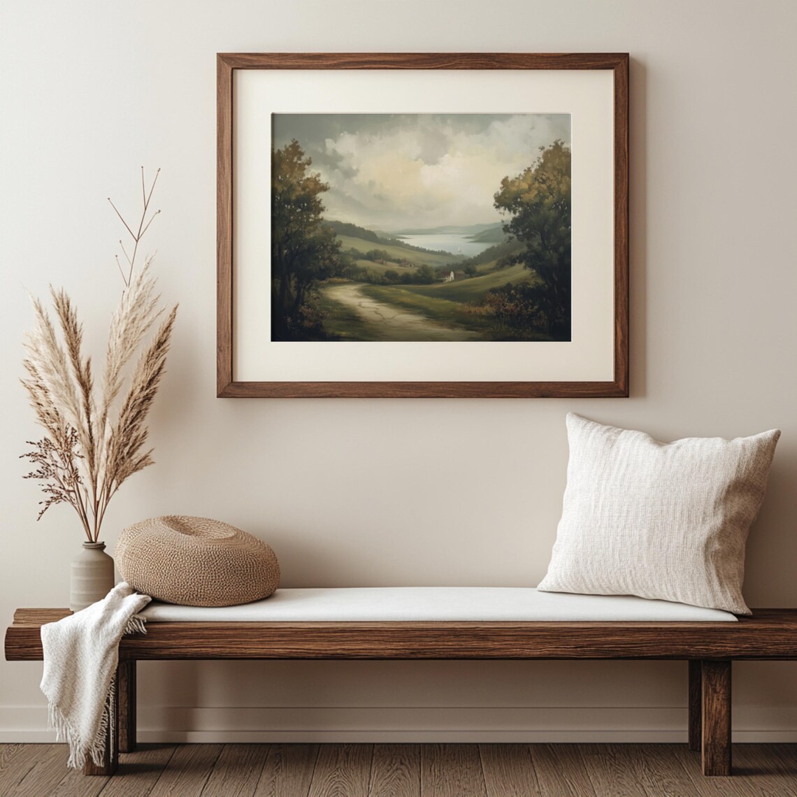 Wildflower Field Rustic Countryside Wall Art Print - Image 2