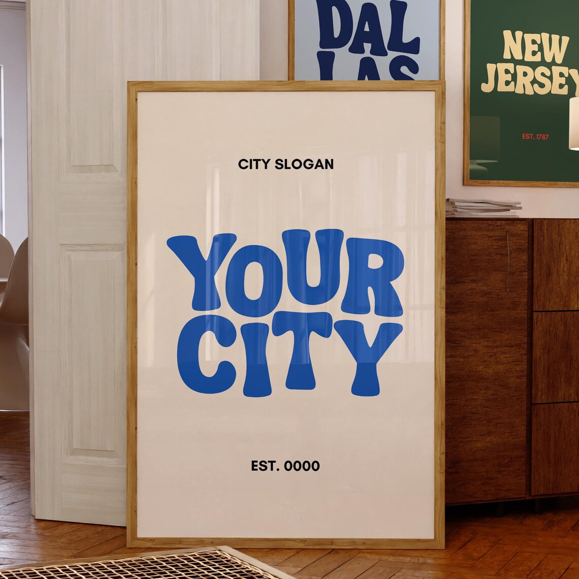 Custom City Poster, Vintage Travel Poster Art