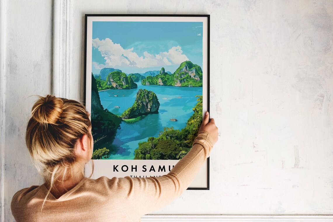 Koh Samui Travel Poster, Thailand Wall Art - Image 2
