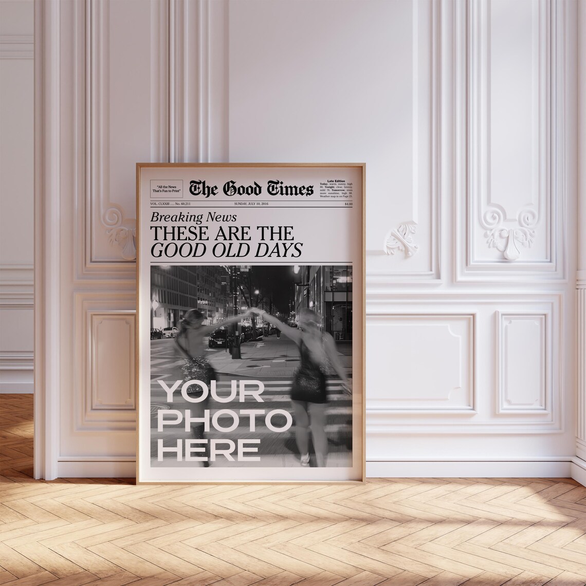 Custom Newspaper Print, Personalized Newsprint Poster - Image 4