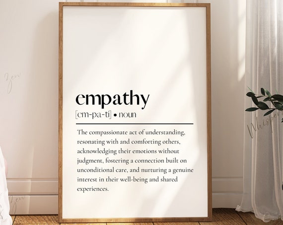 Empathy Inspirational Quotes Mindfulness Poster