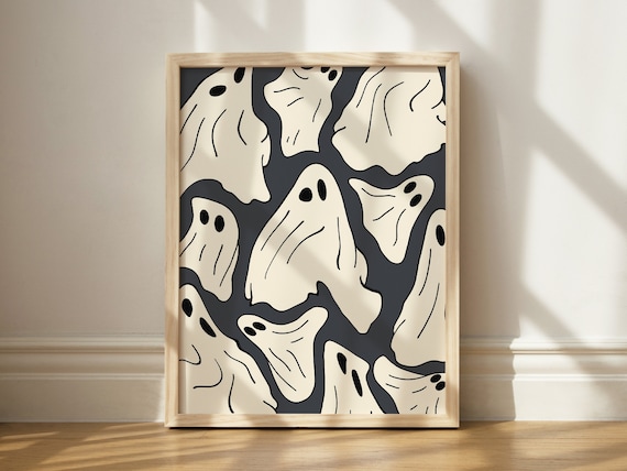 Melted Print, Trendy Halloween Decor Art