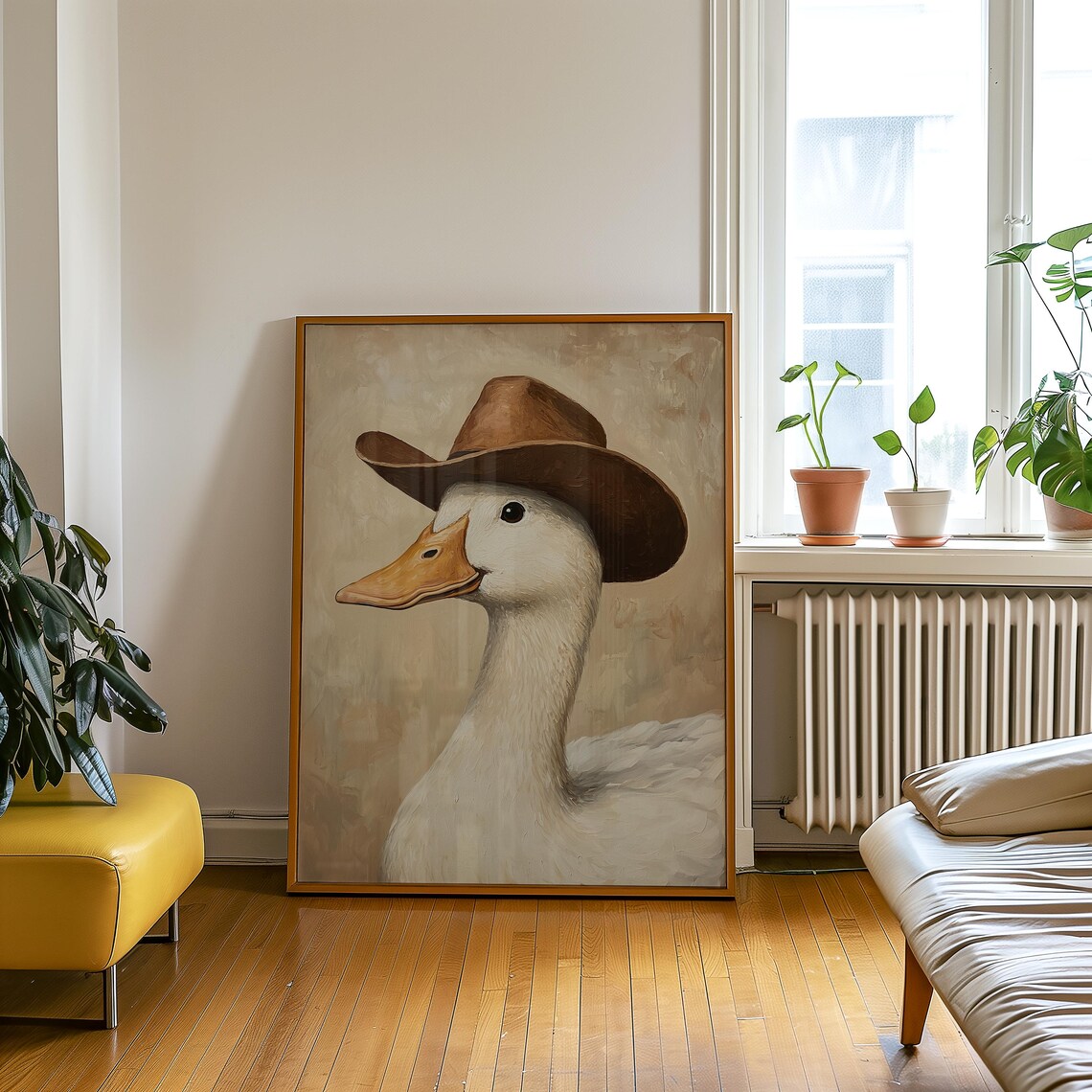 Cowboy Goose Poster, Funny Nursery Kids Room Decor - Image 5