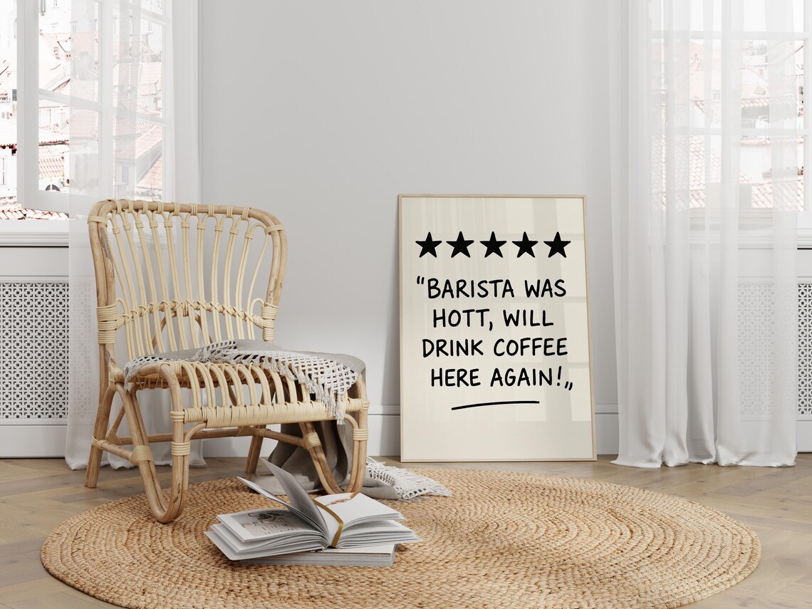 Coffee Wall Art, Funny Barista Humorous Decor - Image 3
