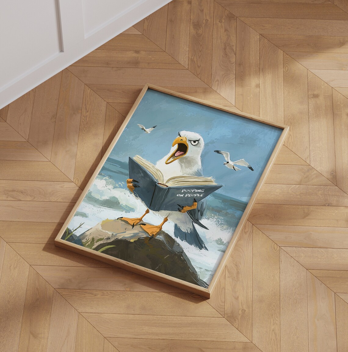 Cute Bird Funny Toilet Bathroom Humor Sign - Image 6