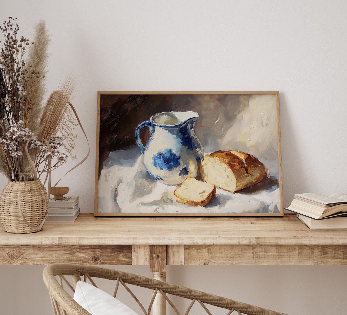 Sourdough Bread Print, Rustic Kitchen Decor - Image 4