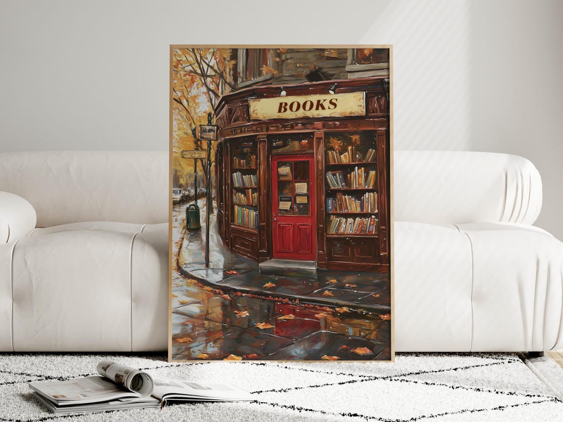 Book Store Minimalist Travel Poster - Image 3