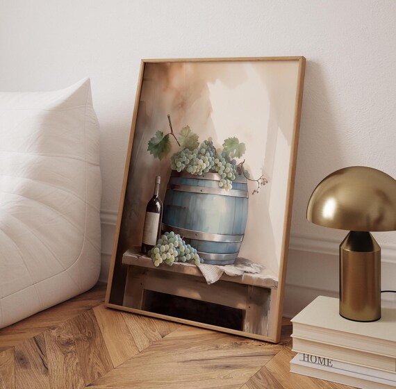 Rustic Vineyard Wine, Grape Wall Decor