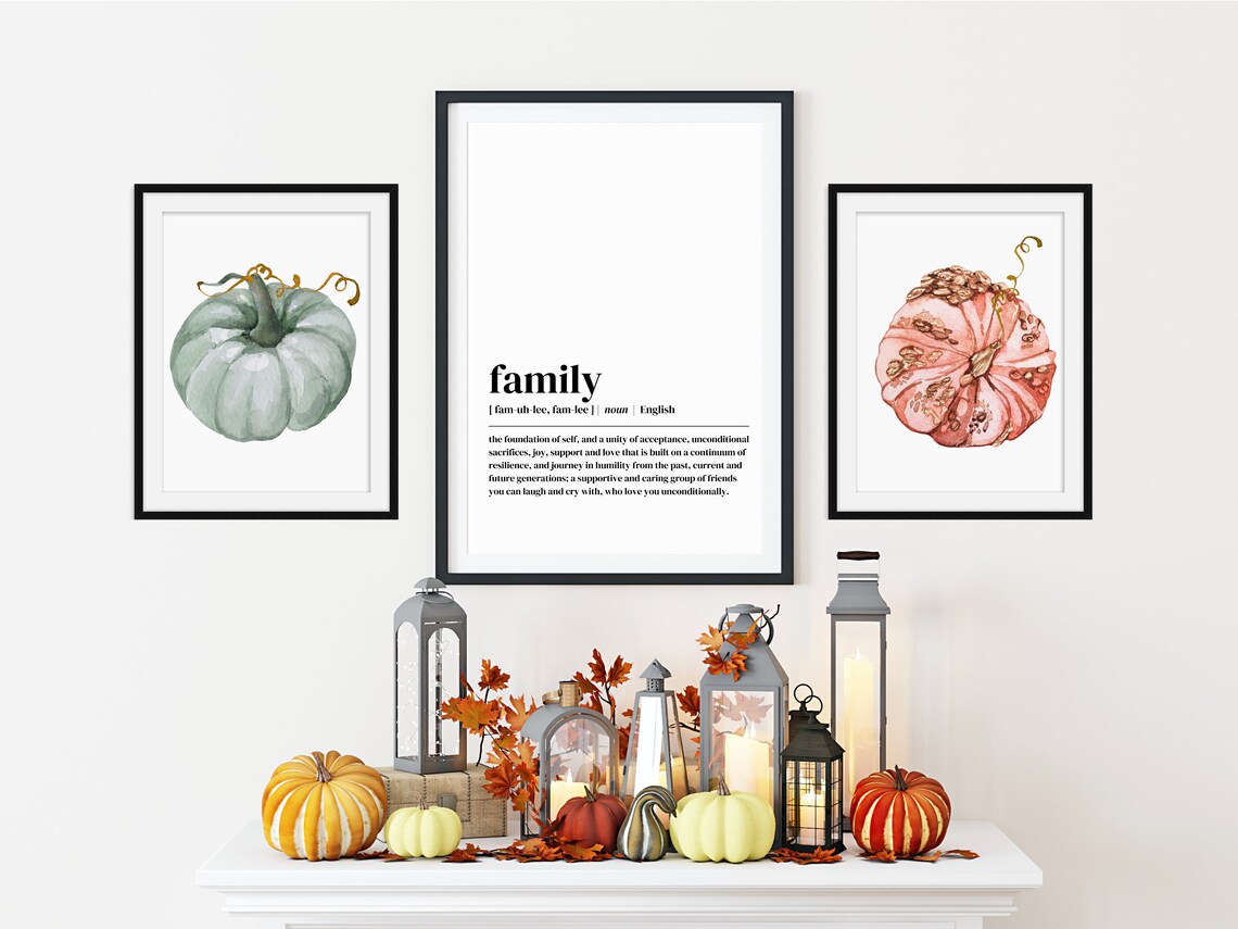 Thanksgiving Family Definition Art Print - Image 4