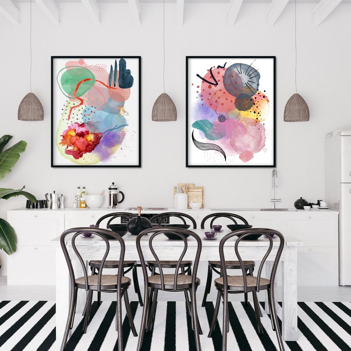 Abstract Maximalist Colorful Decor Art Print - Image 3