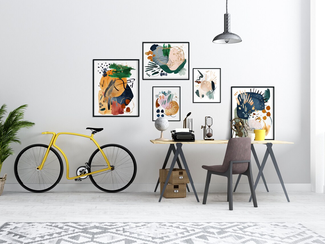 Abstract Maximalist Wall Art Print, Colorful Decor - Image 2