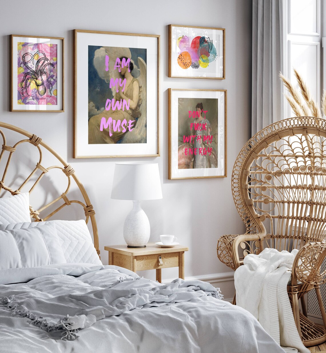 Maximalist Abstract Art Print, Colorful Decor - Image 3