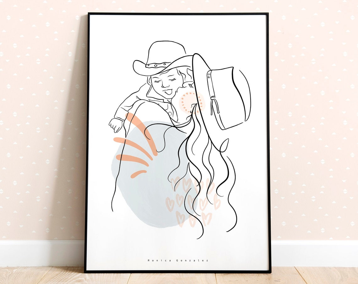 Custom Line Drawing Custom Couple Portrait Family Illustration Personalized Gift Line Art Sketch Faceless Portrait Birthday Gift Her