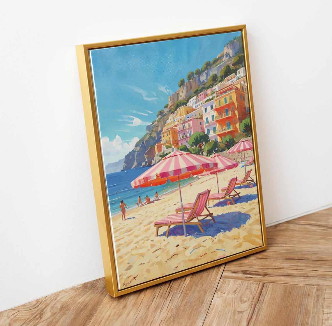 Amalfi Coast Italy Beach Colorful Cliffside Town Summer Travel Poster - Image 6