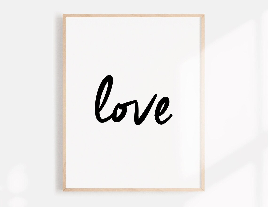 Black And White Typography Art Print for Nursery - Image 2