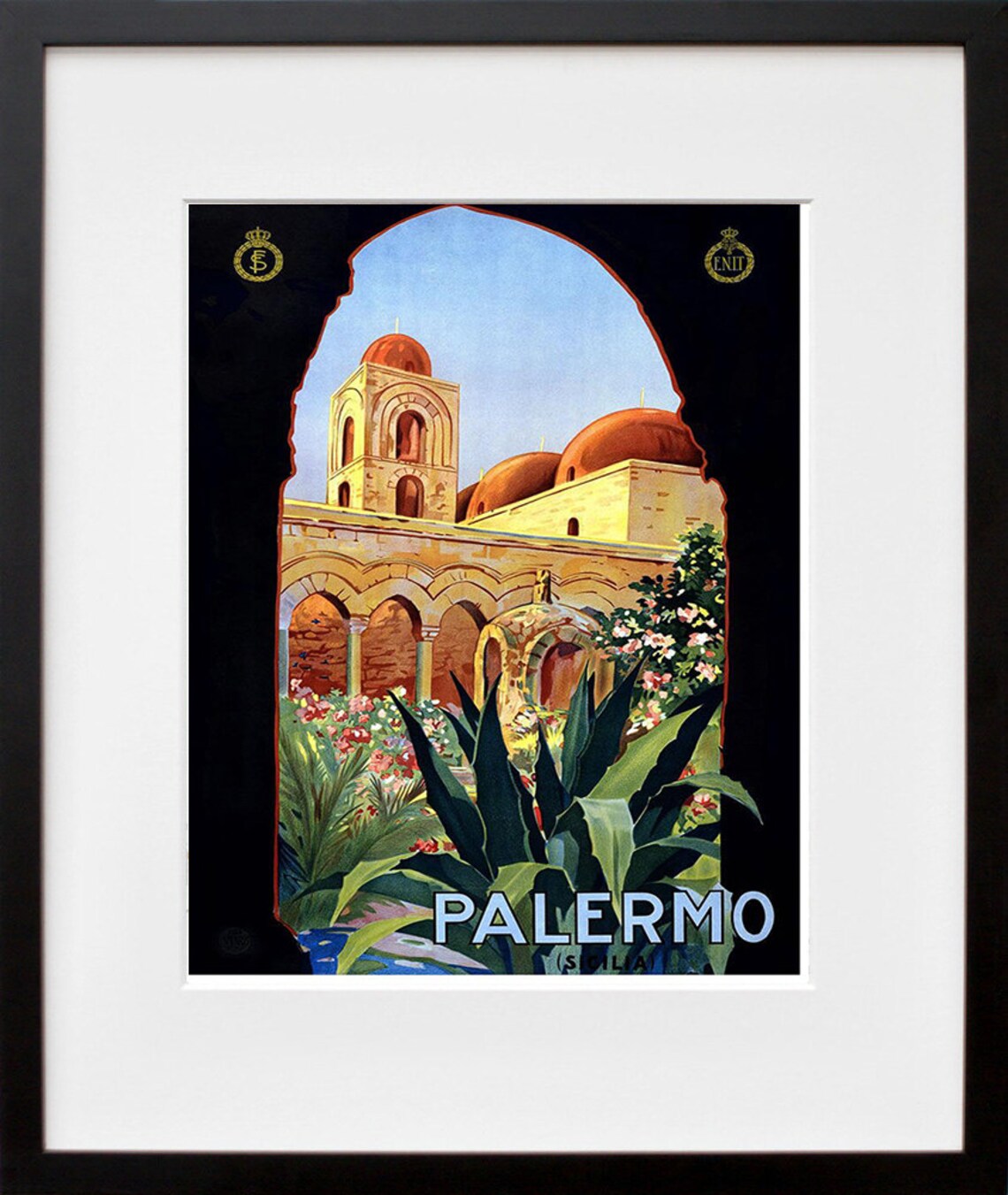 Palermo Vintage Travel Poster, Italy Art Print - Image 2