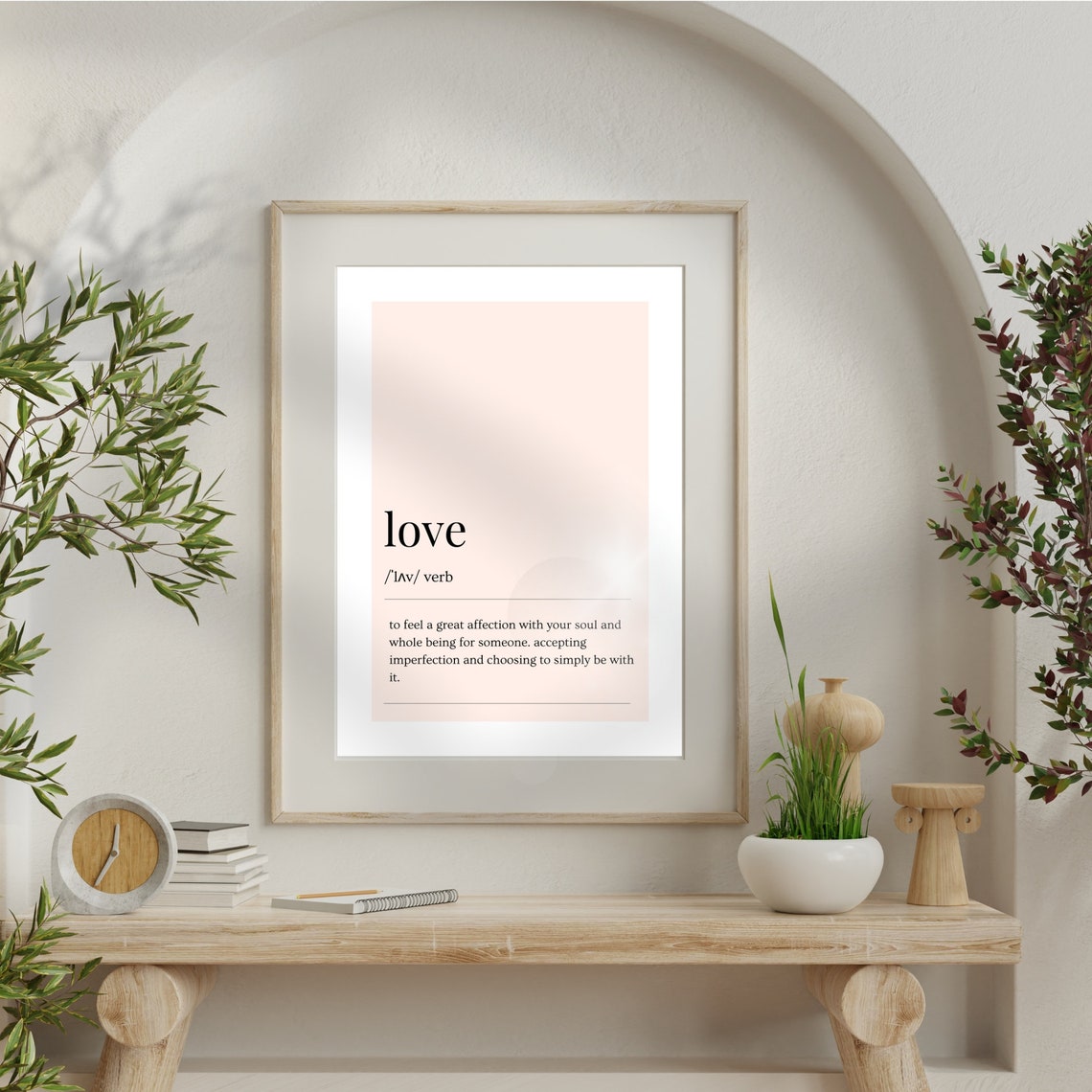Love Dictionary Definition Definition Wall Art Print Gift For Her Instant Love Definition Poster Pink Print Lbl003 - Image 3