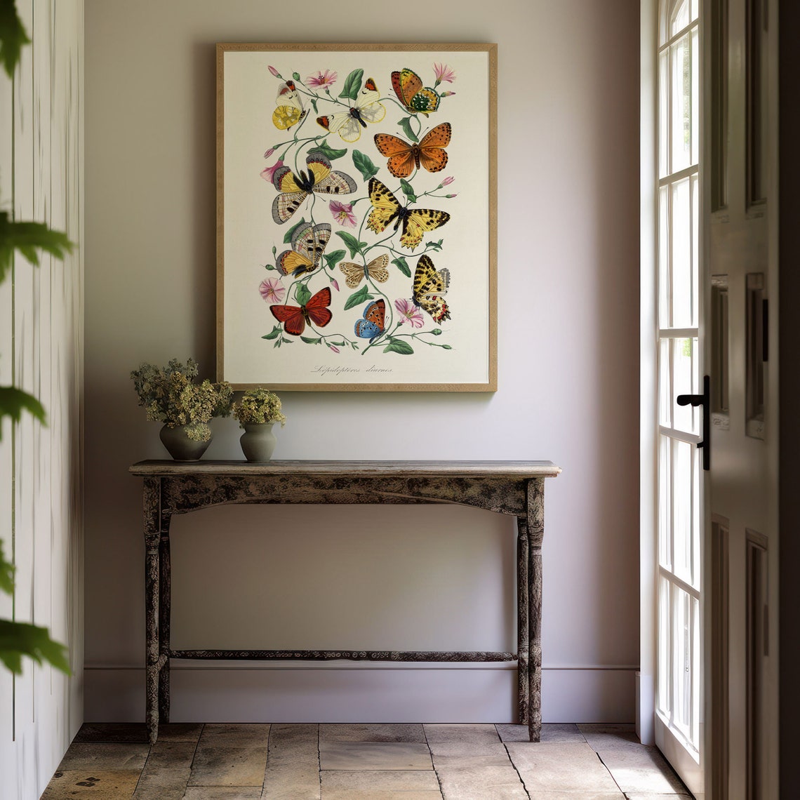 Vintage Butterflies Botanical Entomology Illustration Poster - Image 8