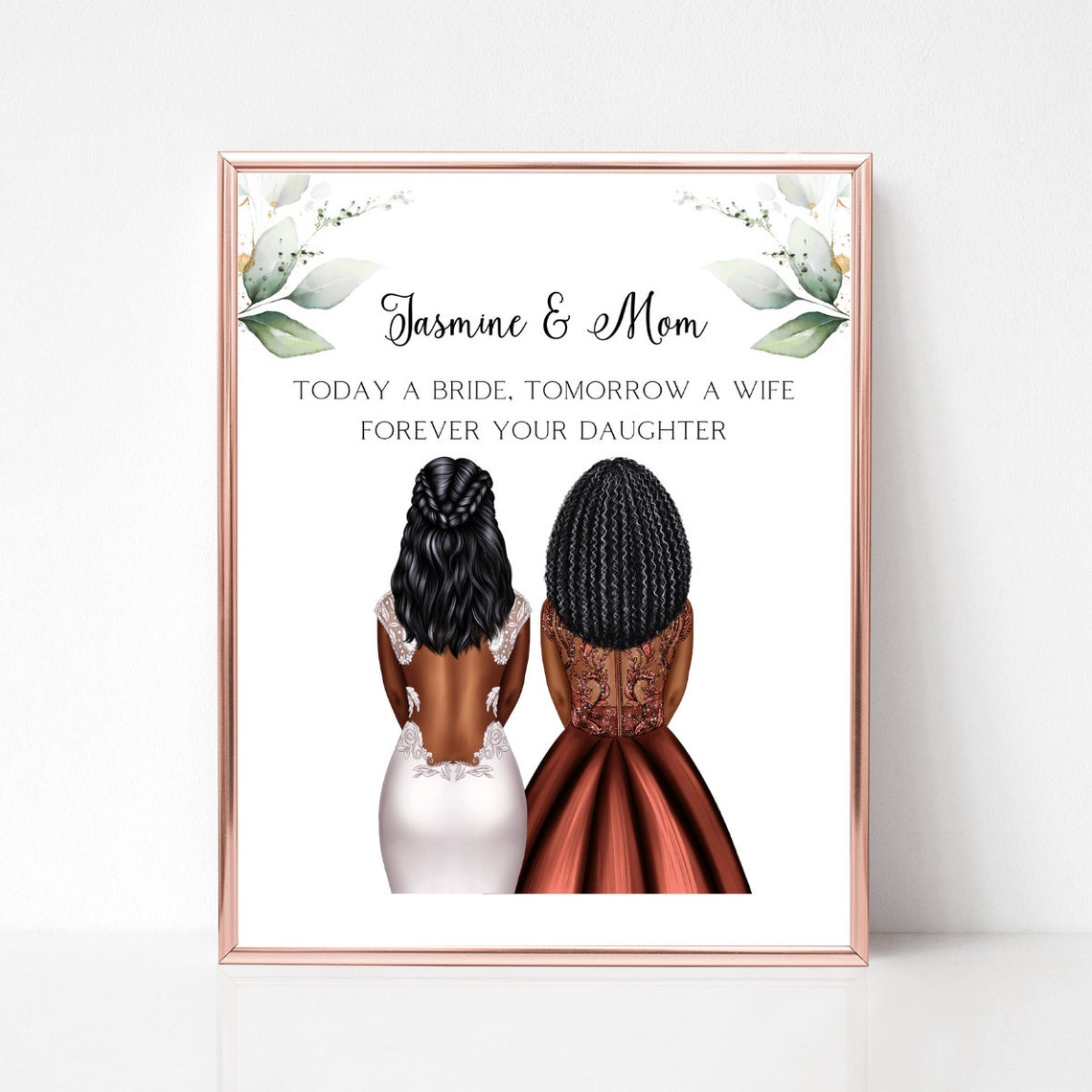 Bride And Mother Today A Bride Tomorrow A Wife Forever Quote Poster - Image 2
