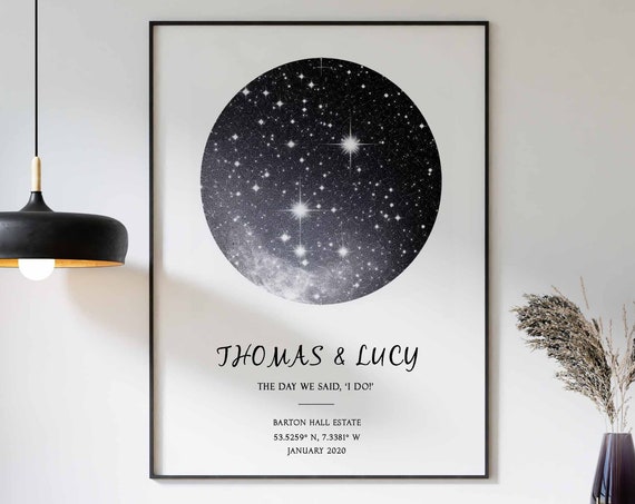 Personalised Wedding Gift Print The Day We Said I Do Print Personalised Wedding Gift Gift For Husband Gift For Wife