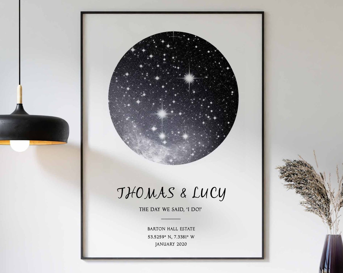 Personalised Wedding Gift Print The Day We Said I Do Print Personalised Wedding Gift Gift For Husband Gift For Wife