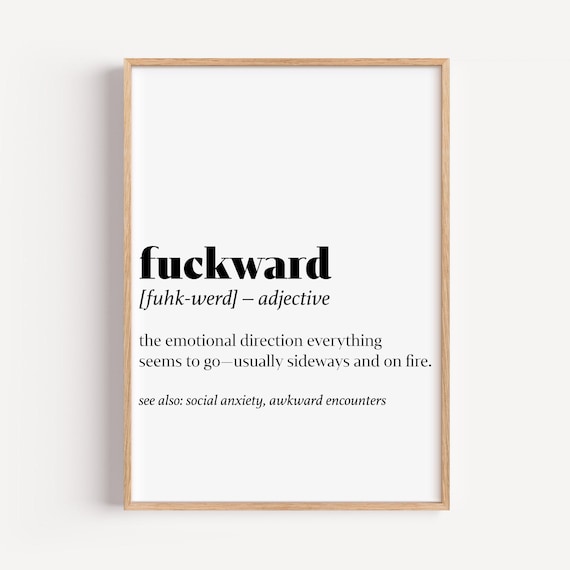Fuckstruck Wall Art Poster Sarcastic Profanity Decor Funny Typography Quote For Dorm Room Or Office