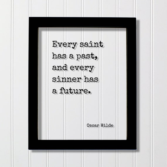 Oscar Wilde Quote Art Print, Floating Frame Plaque