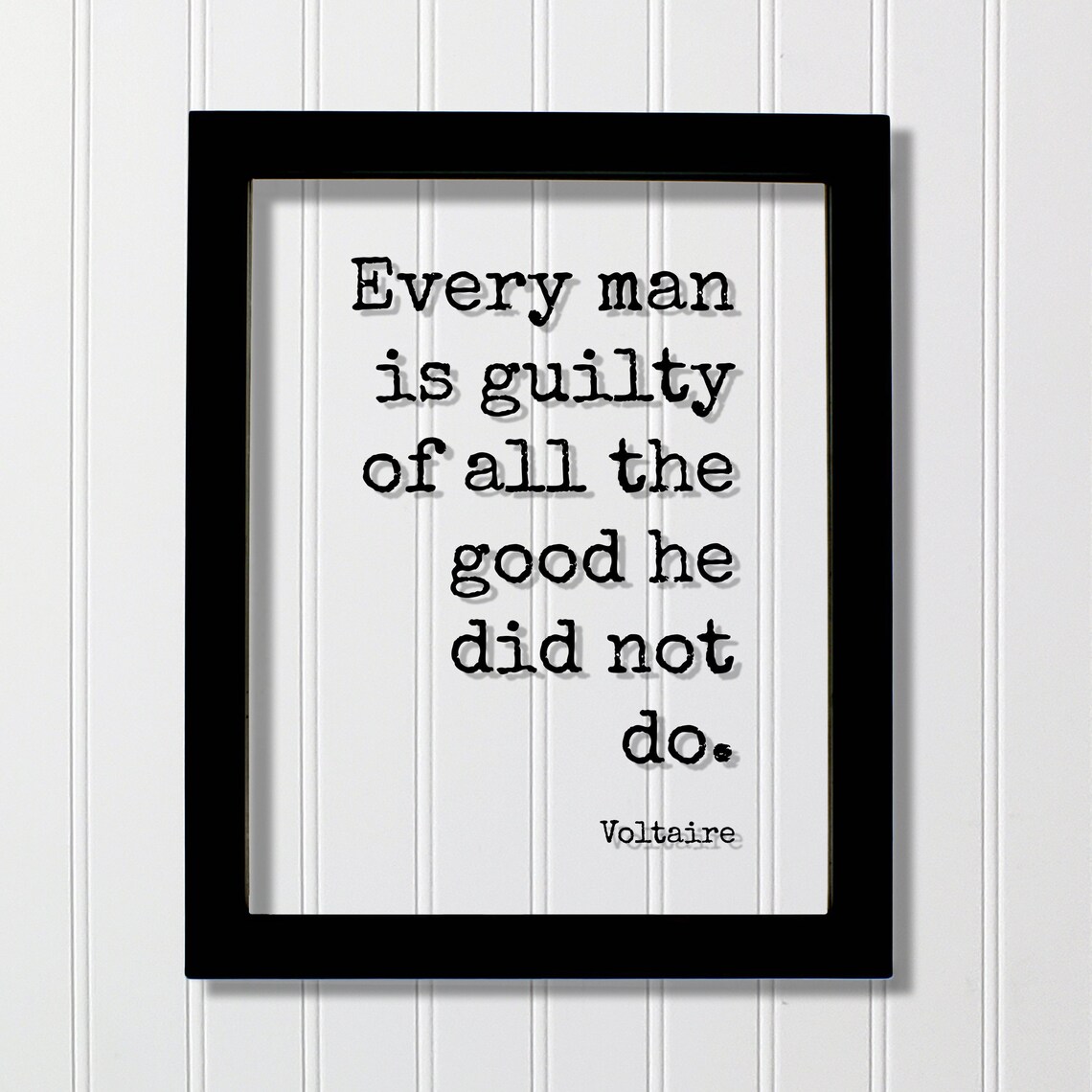 Voltaire Quote Art Print, Charity and Action