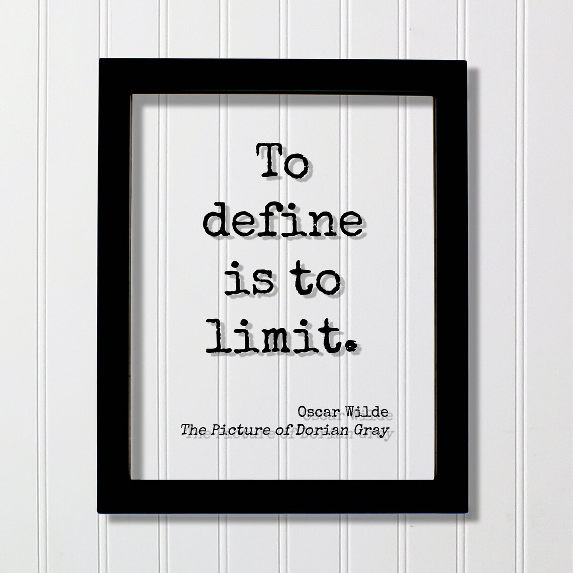 Oscar Wilde Dorian Gray Quote, Modern Minimalist Poster