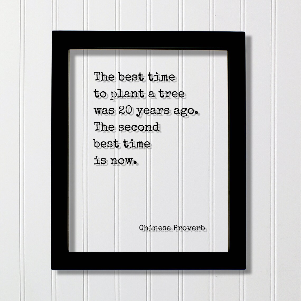 Chinese Proverb Quote Art Print, The Best Time