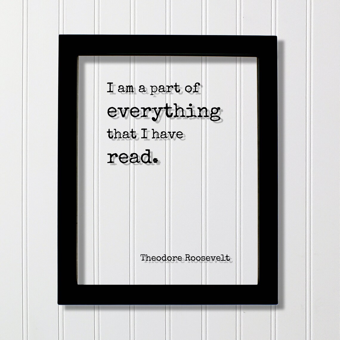 Theodore Roosevelt Quote Art Print, Library Sign
