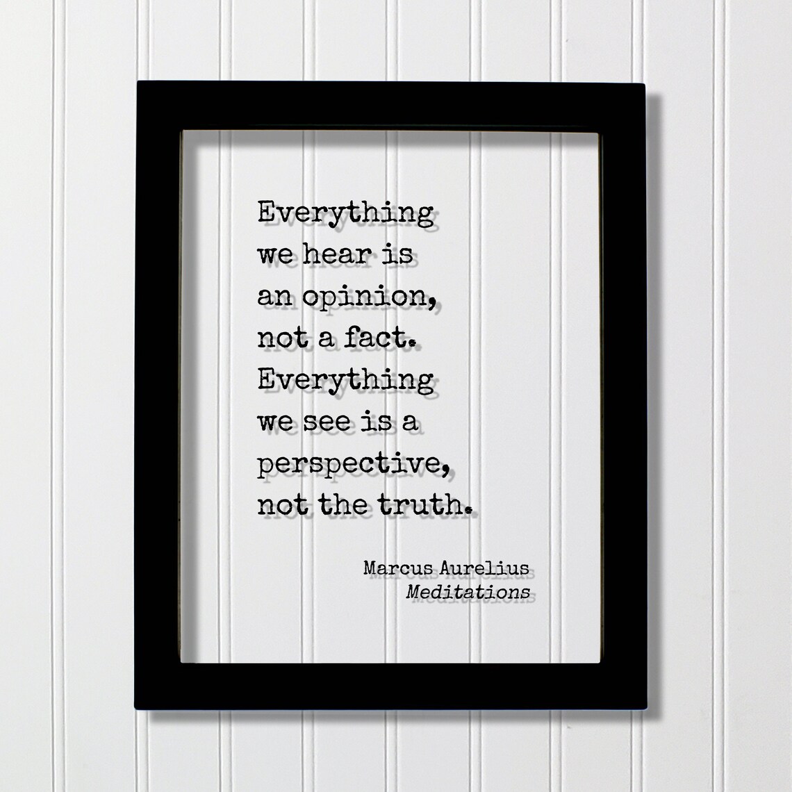 Marcus Aurelius Meditations Quote Art Print, Perspective