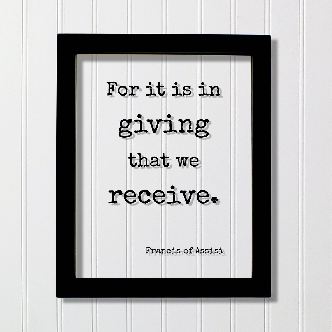 Francis Of Assisi Floating Quote Art Print