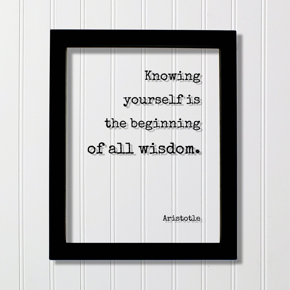 Aristotle Knowing Yourself Is The Beginning