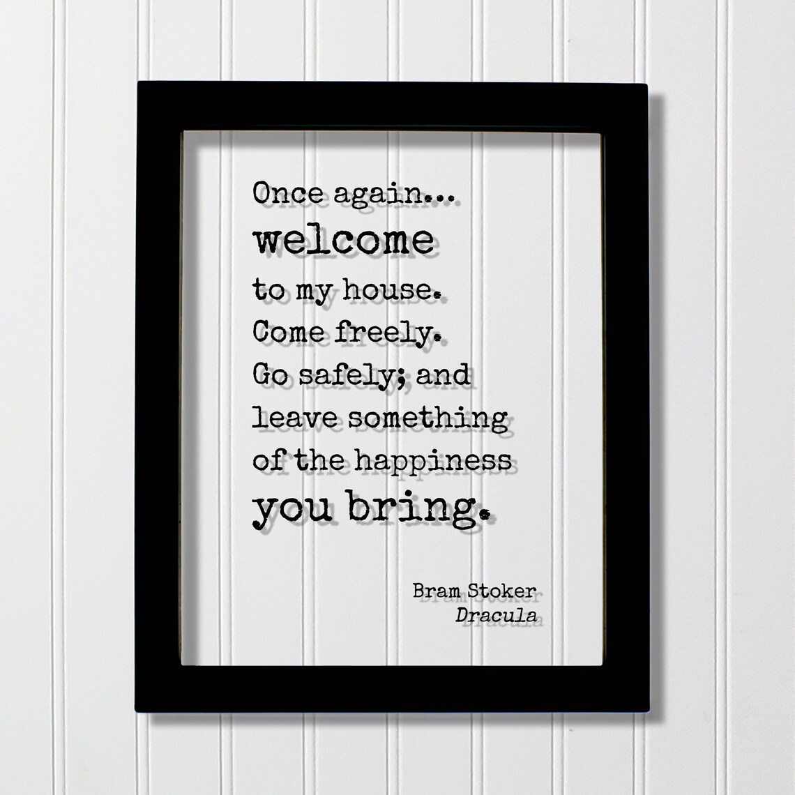 Dracula Welcome to My House Art Print
