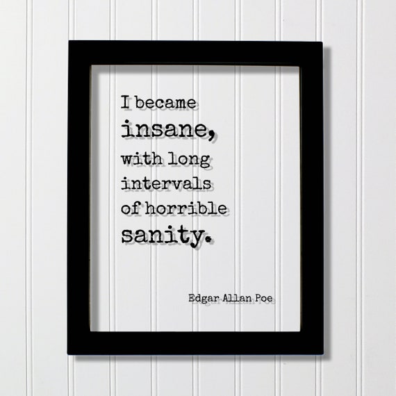Edgar Allan Poe Quote Art Print, Typography Art